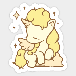 Soft Unicorn (Lemon Yellow) Sticker